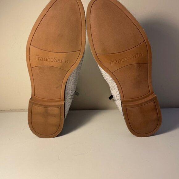 Franco Sarto Women's Marcus Snake Print Leather Ankle Boots - Picture 2 of 5